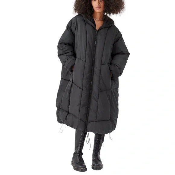 Urban Outfitters Long Puffer Jacket Coat - Picture 15 of 16